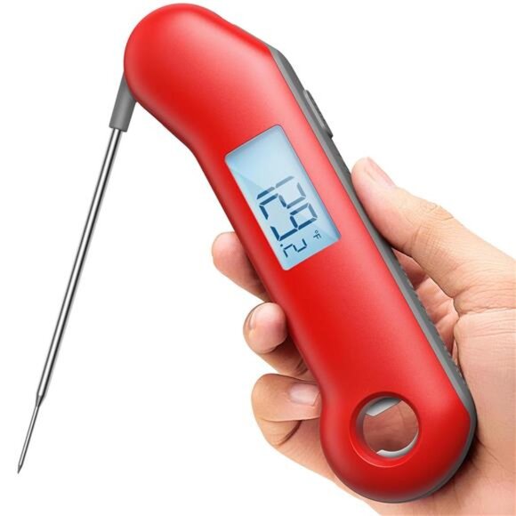 ProfessionaI Meat Thermometer Digital, 3X Faster 0.5 Sec Instant Read, NIST - Picture 1 of 8
